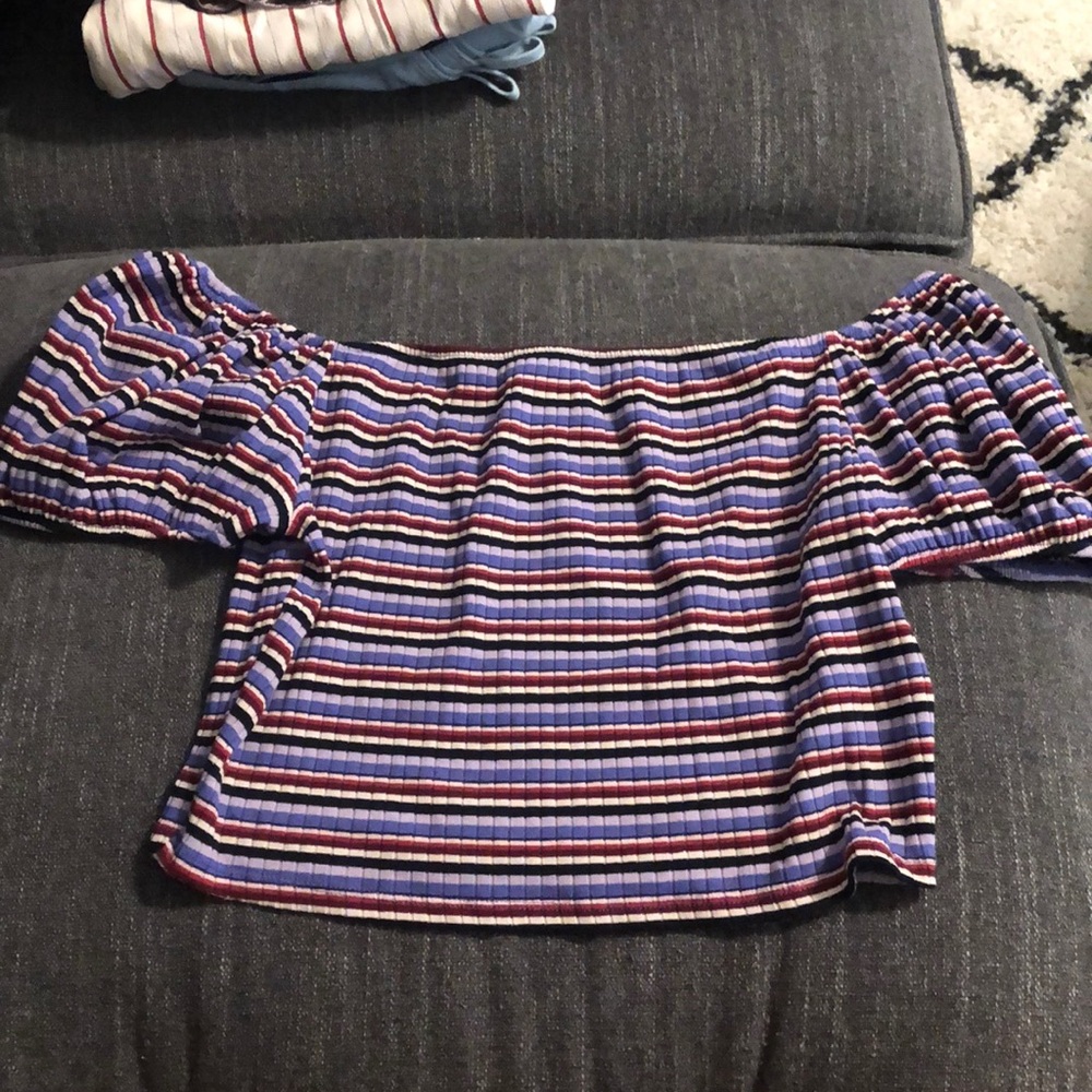 Off the shoulder crop top